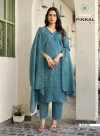 Pinkal Vol 1 By Passion Tree Roman Shimmer Kurti With Bottom Dupatta 